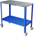 KF3002 Rust-Free 36”×18” Welding Table 1200 lbs Loading Capacity, Wedling Cart Universal Work Table with 5/8" Holes, Top Thickness up to 10Ga, Withstands Heat up to 1600 Fahrenheit