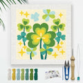 DOODLREAM Shamrock DIY Punch Needle Embroidery Kit by Doodlream