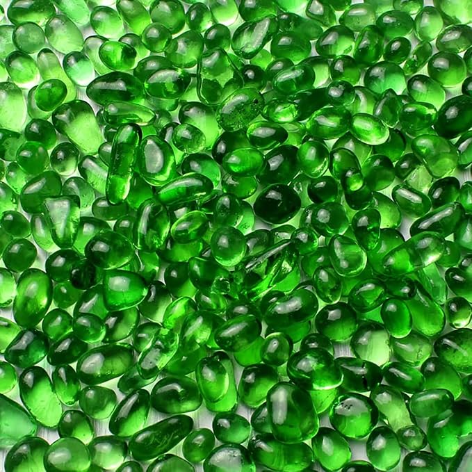 Glass Stones, 1Lb/460g Irregular Sea Glass Pebbles Non-Toxic Artificial - Image 2