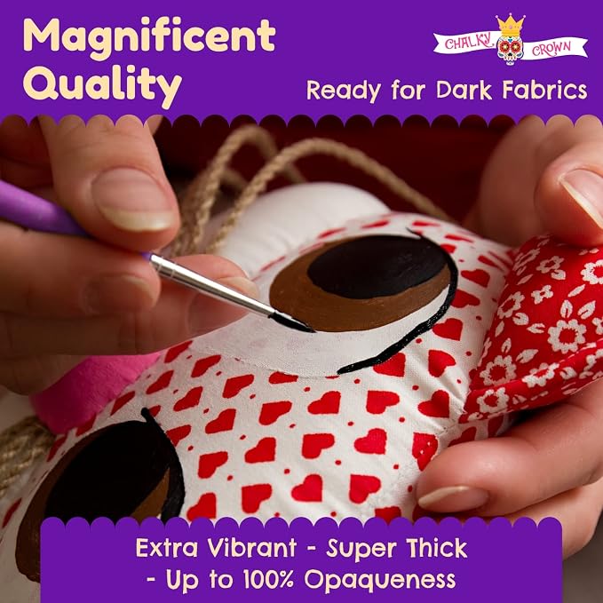 CHALKY CROWN Permanent Fabric Paint - Image 4