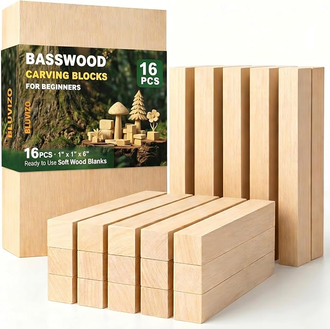 Basswood Carving Blocks for Beginners by YourTrustedCompanionontheCarvingJourney