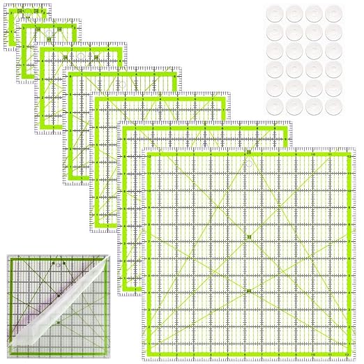 Quilting Rulers, 7 Square Quilting Ruler by HUIFARI
