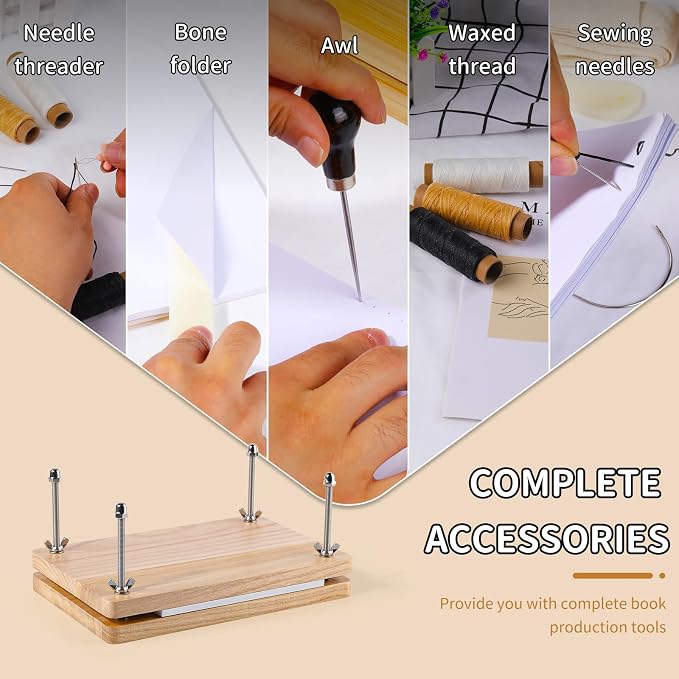 JUPEAN Book Binding Kits, Bookbinding Supplies, Bookbinding Kit - Image 5