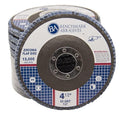 Benchmark Abrasives 4.5" Premium Zirconia Type 27 Flat Flap Discs Grinding Wheels for Sanding Stock Rust Removal Finishing Grinding Deburring Stainless Steel, 7/8" Arbor (100 Pack) - 60 Grit