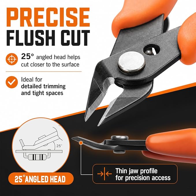 KATA Micro Wire Cutters Pliers: Precision Flush Cutter Tool - Image 4
