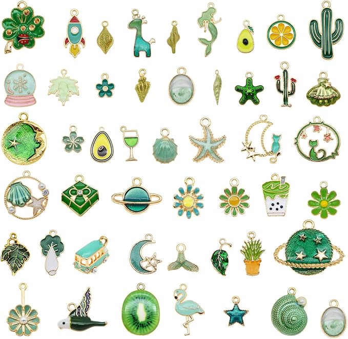 30pcs Mixed Enamel Charms Pendants by JulieWang-FortheLoveofHandmade