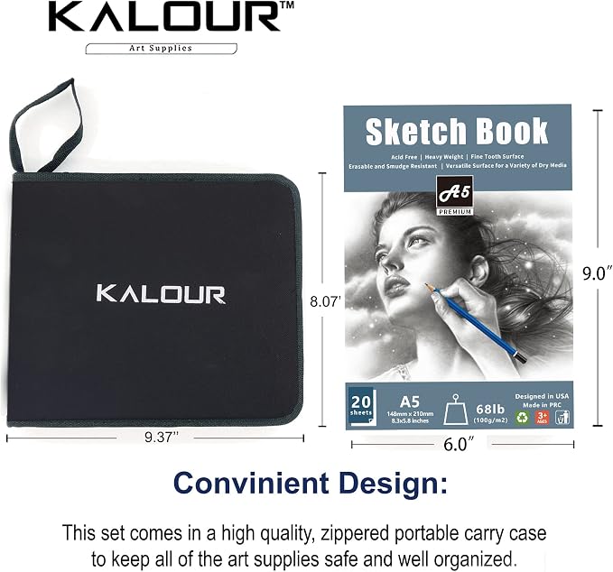KALOUR 34 Sketching Pencil Set - Image 7
