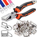 Key Fob Hardware Set with Pliers Tool | 1 Inch Lanyard Keychain Hardware with by Unknown