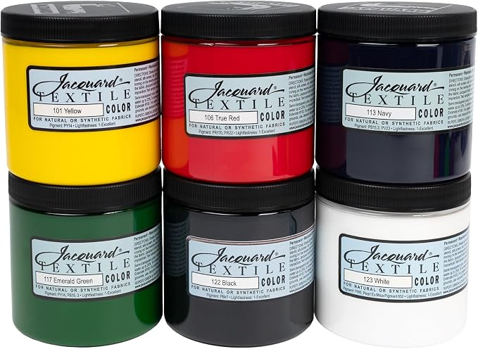 Jacquard Textile 6 Color Primary Colors Set by Jacquard
