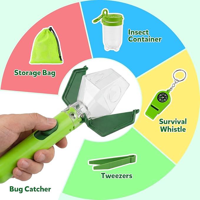 Kiditos Bug Catcher Kit for Kids, Outdoor Explorer STEM Toy - Image 4