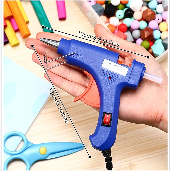 Zhengmy 12 Pieces Mini Hot Glue Gun Crafts Hot Melt Guns Fast Preheating and - Image 2