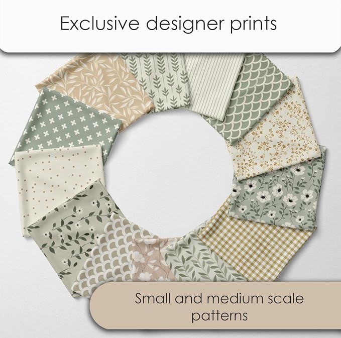 Cotton Satin Patchwork Fabric Panel – 35 Designs, 20×20 cm Squares, Single - Image 3