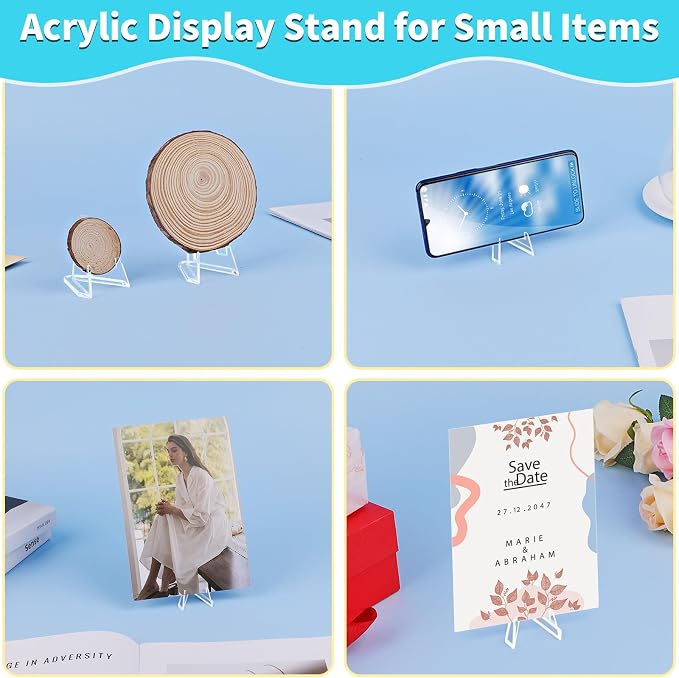 Reastar Card Display Stand, Acrylic Card Holder, 2.2 in | - Image 5