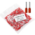Fidioto 250pcs 22AWG Wire Ferrules, 0.5mm² Ferrules Wire Ends for Electric, Industrial, Chemical Industry, Power Control System, etc.