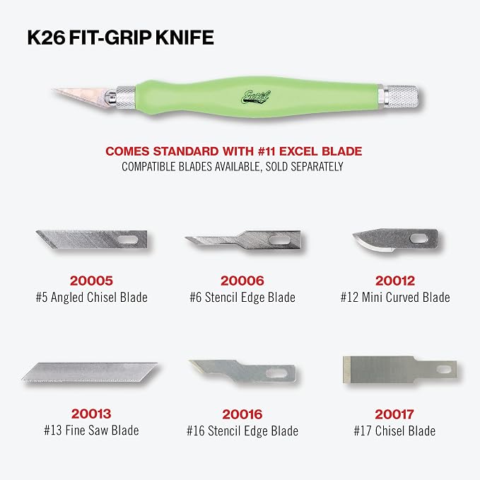 Excel Blades Fit Grip Craft Knife - Image 3
