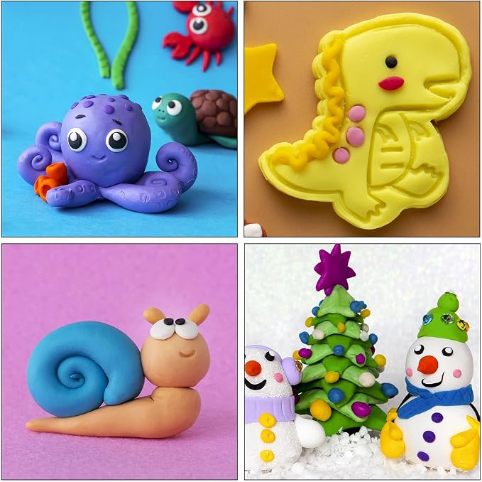 Tomorotec 100PCS Polymer Clay Value Pack 82 Colors in Bulk Small Blocks Starter - Image 6