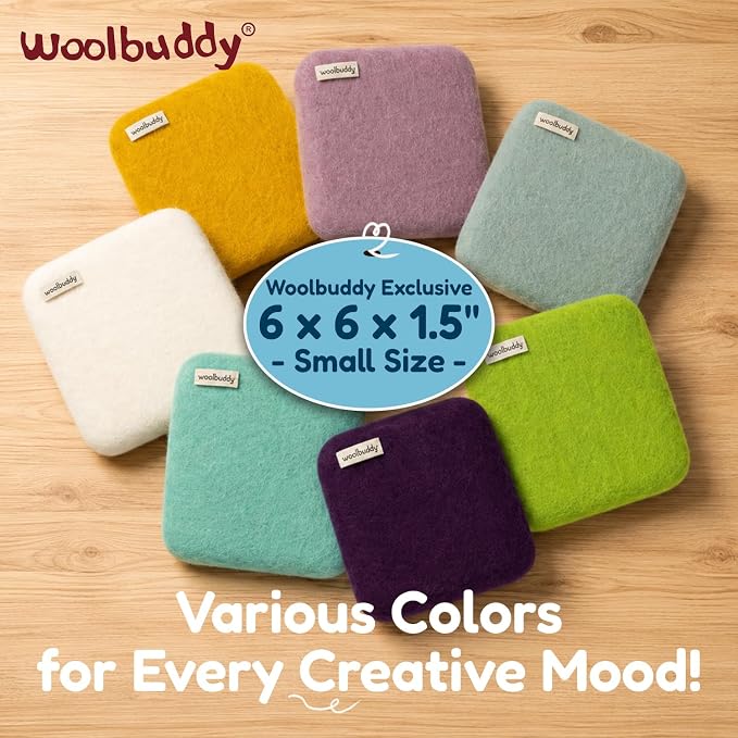 Woolbuddy Wool Felting Pad 6 x 6 x 1.5 Inch, Durable Needle Felting Mat - Image 4