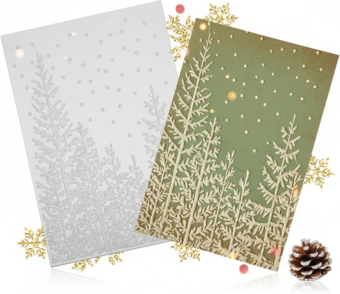 Geiserailie 1 Pcs Embossing Folders 2d/3D Embossing Machine Template Paper Card by Geiserailie