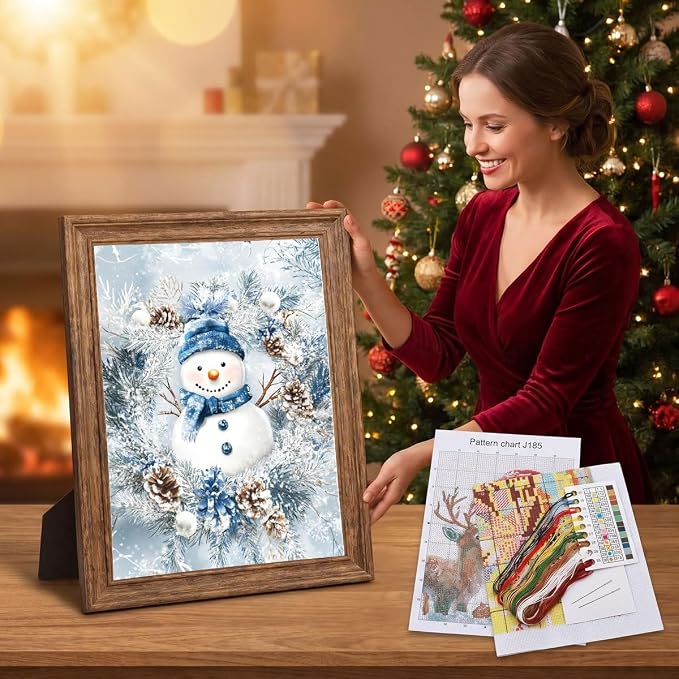 Christmas Stamped Cross Stitch Kits - Image 3