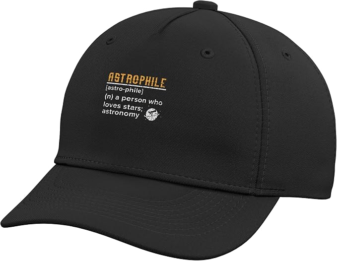 Astrophile Astronomy Astronomer Constellations Telescope Adjustable Baseball Hat by Unknown