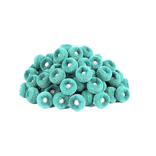 100Pcs Upgrades Abrasive Buffing Wheels,Wheels Burr for Rotary Tools-1/8(3mm) Shank,Rust Removal