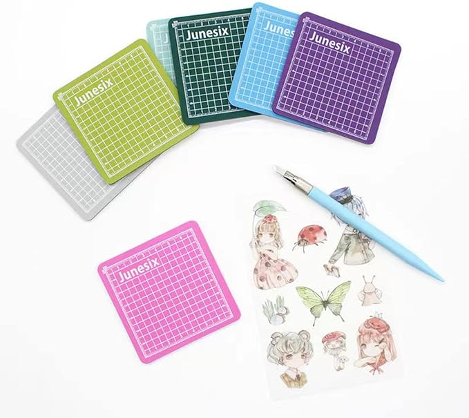 4PCS Mini Cutting Pad Self Healing Craft Mat Small Sewing Cutting Mat Non-Slip - Image 5