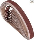 3 Pcs Sanding Belts 1 x 30 Inch 40 Grit Aluminum Oxide Abrasive Sandpaper for Belt Sander Metal Grinding Wood Working Weld Rust Removal