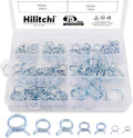 Hilitchi 75-Pcs Double Wire Fuel Line Silicone Hose Tube Spring Clips Clamp Assortment Kit