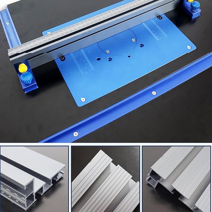 75 Table Saw Fence for Woodworking Accessories, T-Track Miter Saw Fence with Laser Measure - Fits Portable Table Saws, Band Saws and Cabinet Saws (Fence Only)