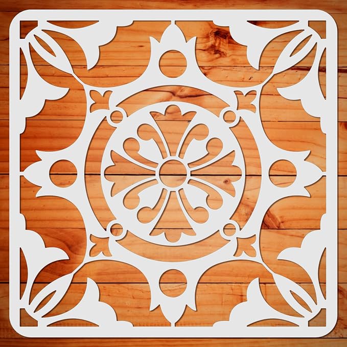 ORIGACH Mandala Basilica Tile Stencil by ORIGACH