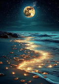 Naykow Moonlit Beach Diamond Painting Kits by Naykow