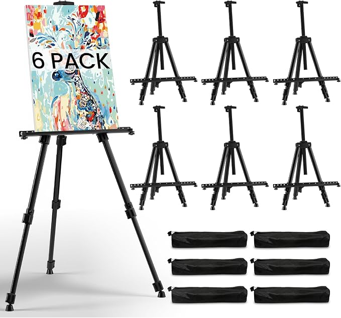 RRFTOK 6 Pack 17-66 Inch Art Easel Stand by RRFTOK