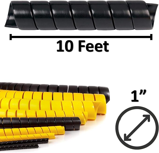 Electriduct 1 Inch Heavy Duty Spiral Wrap HDPE Flexible Plastic Cable Sleeve - Image 3