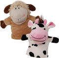 Animal Hand Puppets Set for Kids & Adults by BETTERLINE
