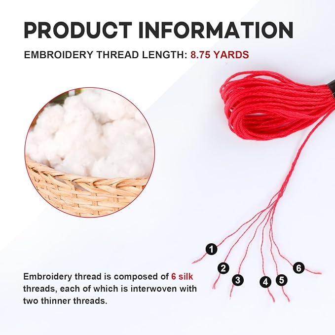 LOVIMAG Embroidery Thread Floss, 140p Colors, Sewing Kit | Friendship Bracelet - Image 3