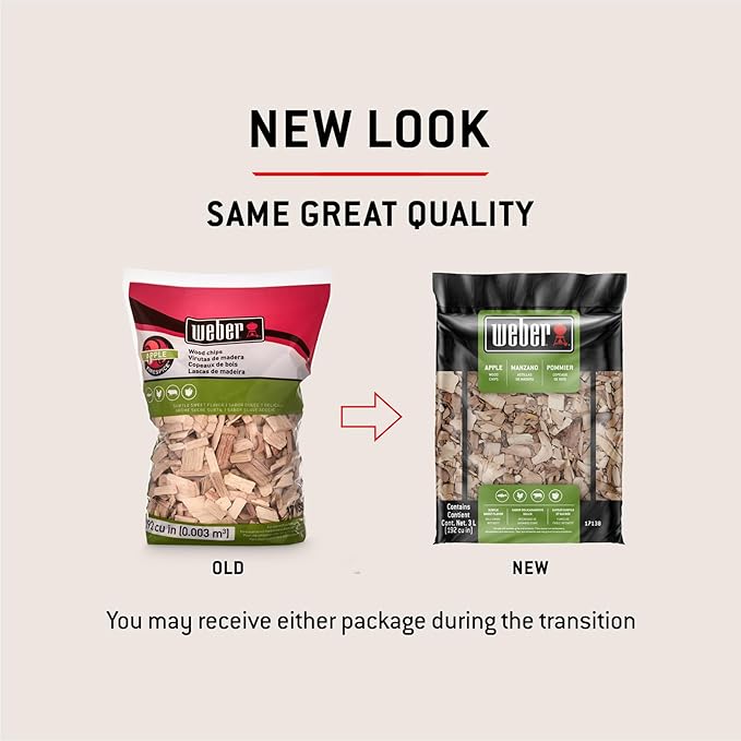 Weber Apple Wood Chips Outdoor Cooking Fuel, 2 lb – Premium BBQ Smoking & - Image 3