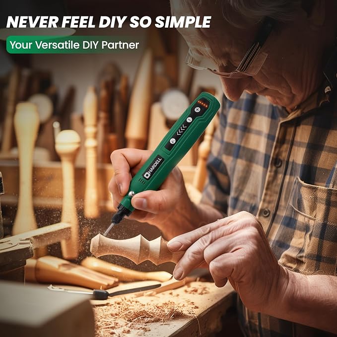 HARDELL Mini Cordless Rotary Tool, 5-Speed Rotary Tool Kit - Image 3