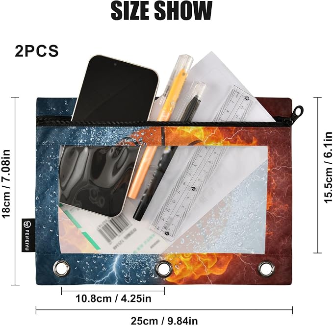 Custom Basketball Ball Pencil Pouch - Image 3