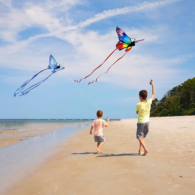 Butterfly Kites for Kids and Adults, 300ft String Handle Included - Image 5