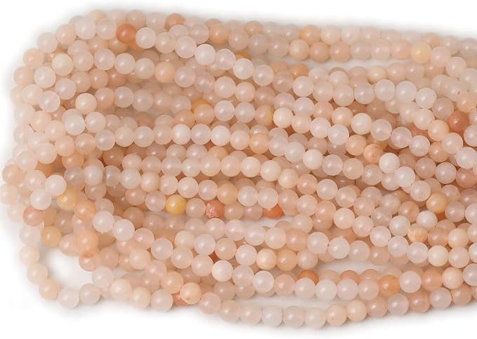 60PCS 6mm Natural Pink Aventurine Gemstone Round Loose Beads Stone Beads - Image 3