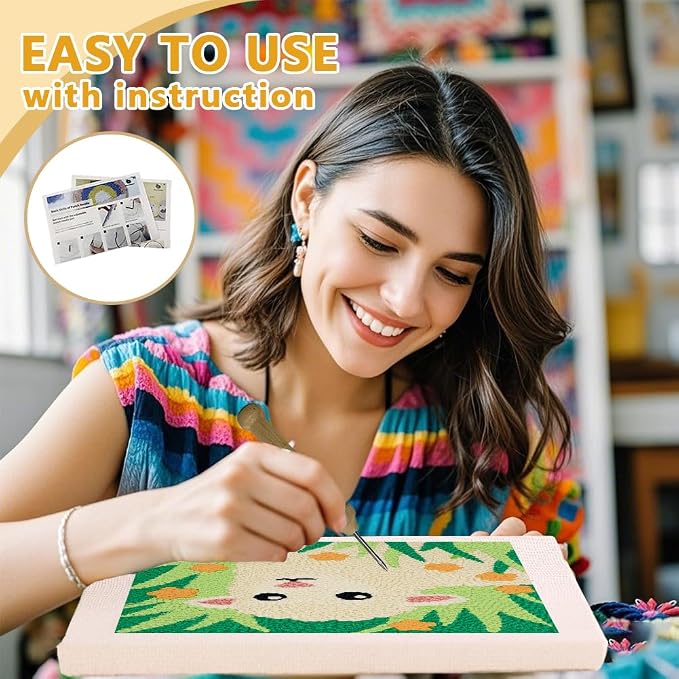 DOODLREAM Lamb Grass DIY Punch Needle Embroidery Kit - Image 3