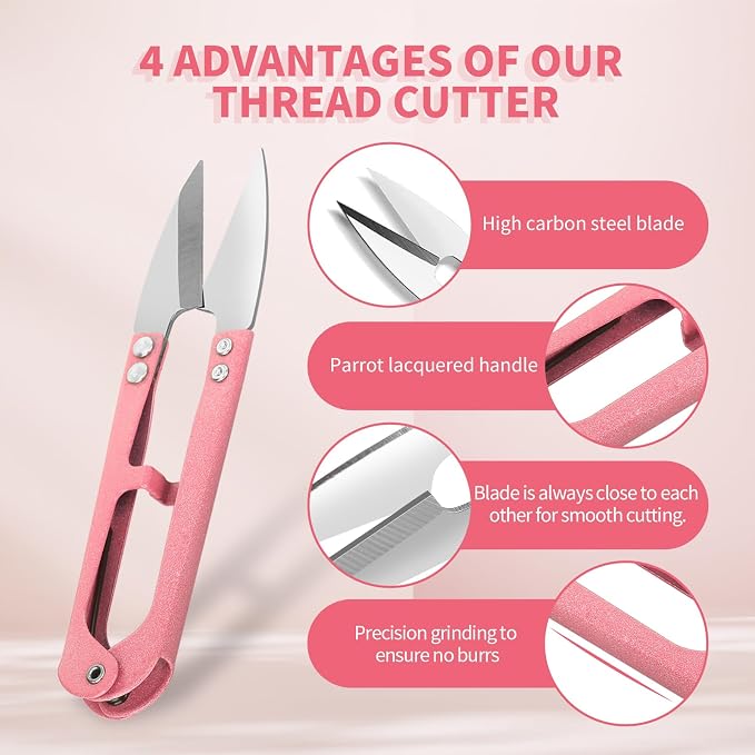 CZZXI 3PCS Thread Snips, High-Carbon Steel Thread Cutter | 4.25inch Yarn - Image 2