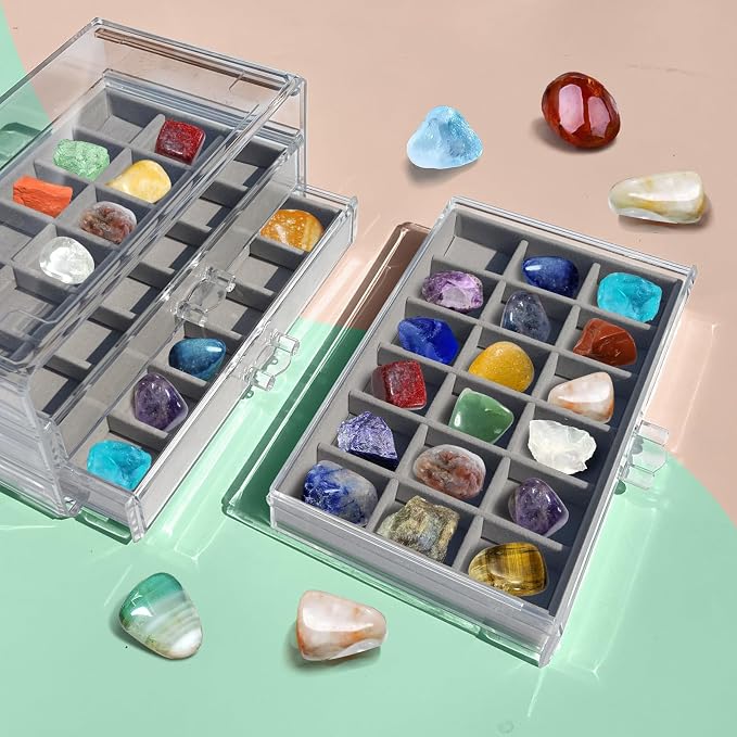 Rock Display Case, Rock Collection Box - Image 6