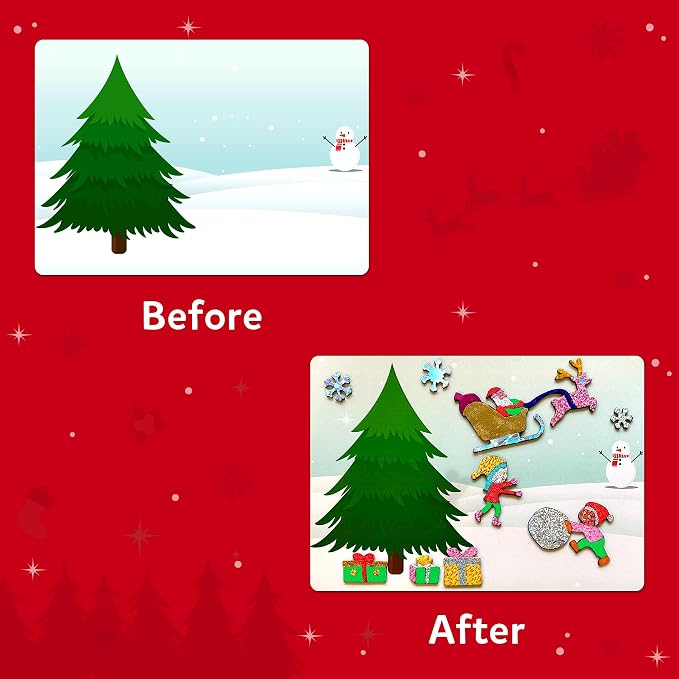Skillmatics Foil Fun – Christmas Magic, Mess-Free Holiday Art & Craft Kit | DIY - Image 6