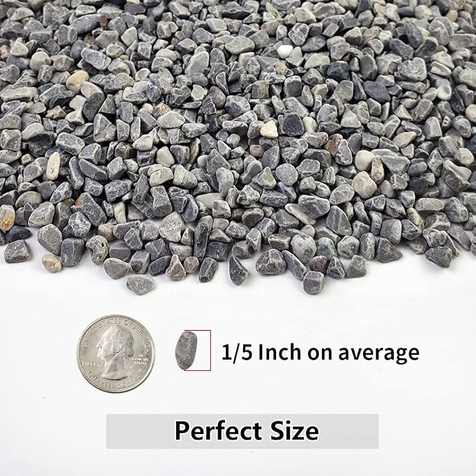 YISZM 5LB Succulent and Cactus Gravel Pebbles, 1/5 Inch Natural Decorative - Image 2