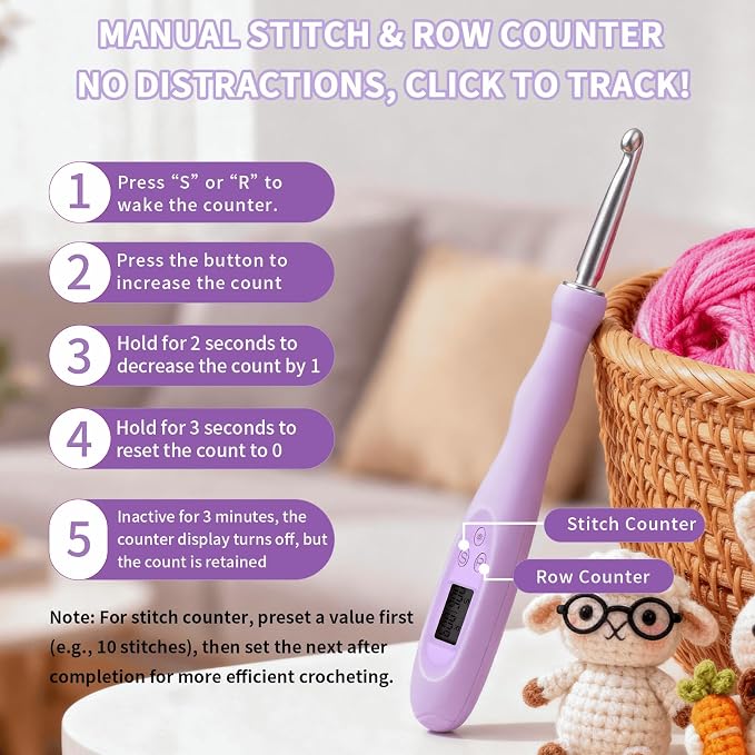 SPEENSUN Light Up Crochet Hook Set - Image 3
