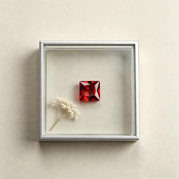 Ruby Red Cubic Zirconia Loose Beads Unset - Image 9