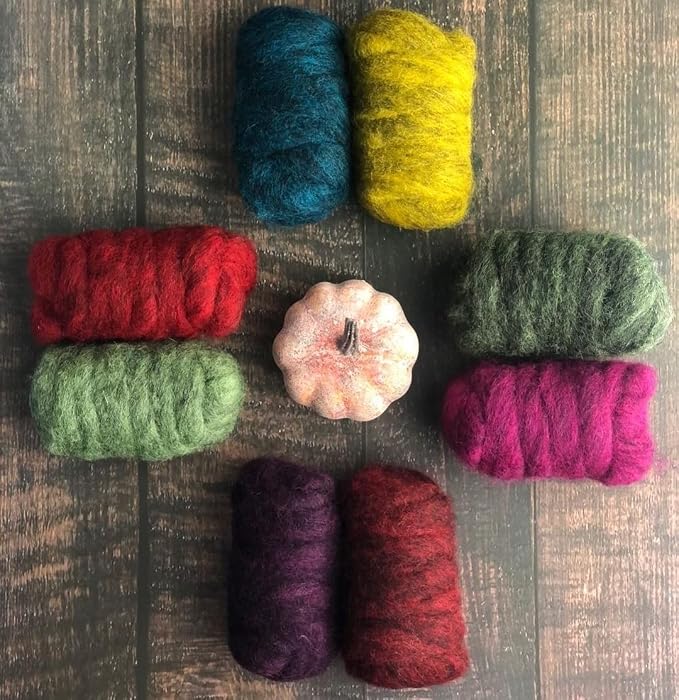 Revolution Fibers Himalayan Range Wool Roving Variety Pack | 10 Luxurious - Image 3