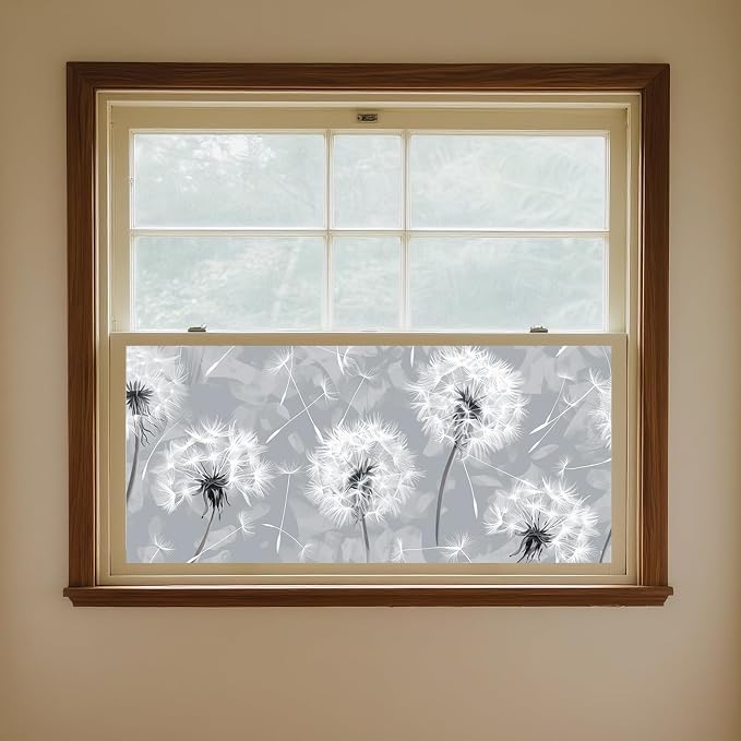 IVN Privacy Window Film Stained Glass Style 39.3x17.7 Inch Static Cling - Image 4