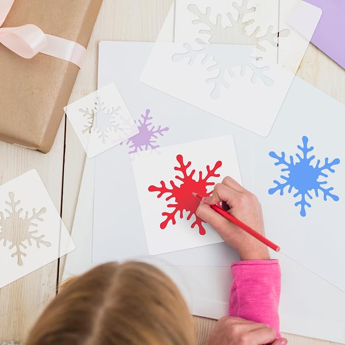 Snow Stencil, Snow Template Stencil, Large Snow Stencil - Image 3